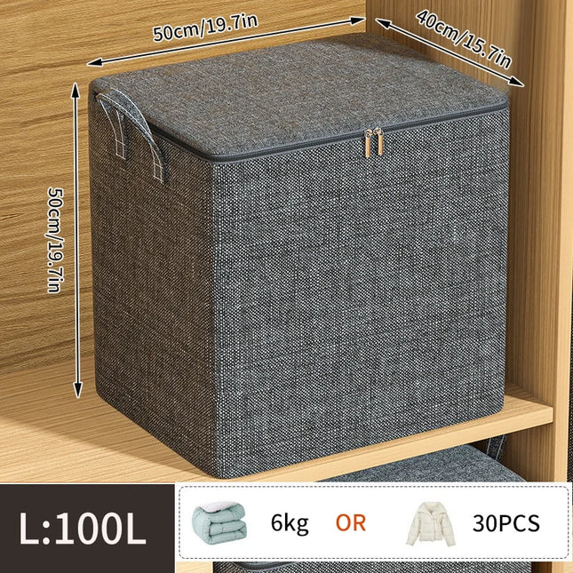 Quilt Clothes Storage Bag Waterproof Closet Wardrobe Organizer Large Capacity Clothes Organizer Foldable Dustproof Sorting Bags