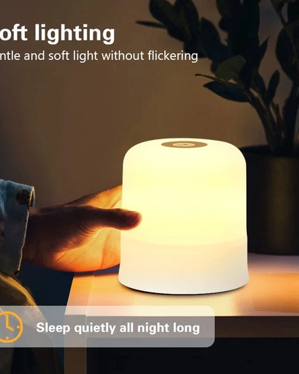 Rechargeable Touch LED Night Light - Dimmable USB Table Lamp