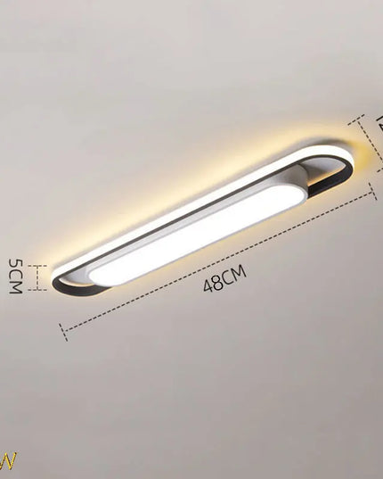 Modern LED Ceiling Light for Living Room -  Long Strip, Minimalist Design