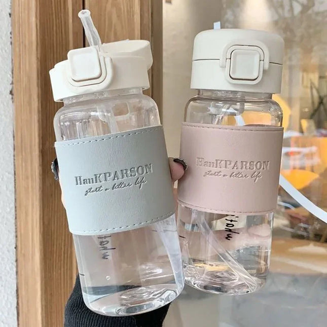 500ml Portable Water Bottle with Straw