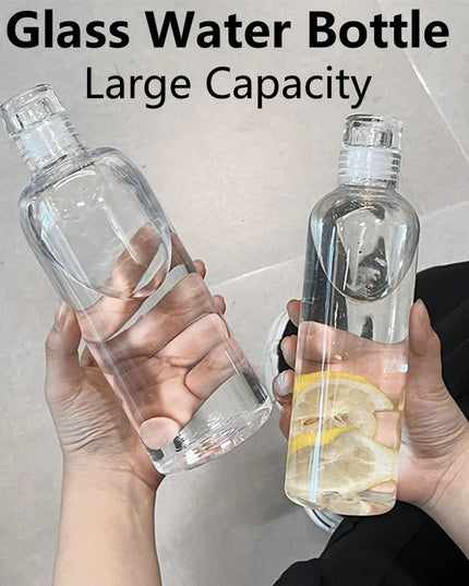 300-1000ml Glass Water Bottle Large Capacity