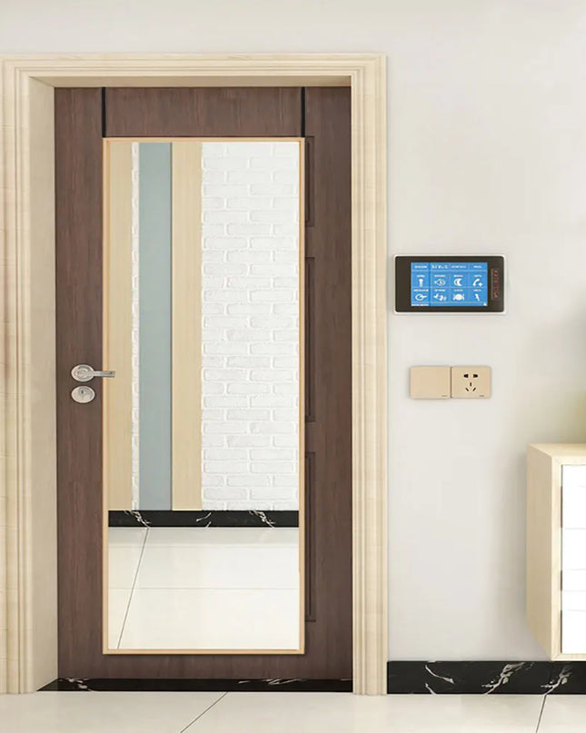 Breeins Over the Door Full Length Mirror - Stylish Black Frame, Versatile Setup