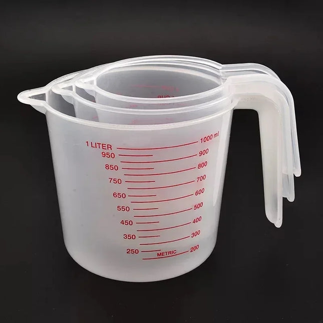 3pcs Baking Liquid Measuring Cups 250/500/1000ml
