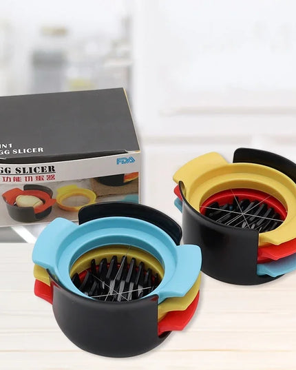 Multipurpose Stainless Steel Wire Eggs Cutter, Egg Slicer for Hard Boiled Eggs, Fruit Garnish Slicer
Kitchen Creative Tool