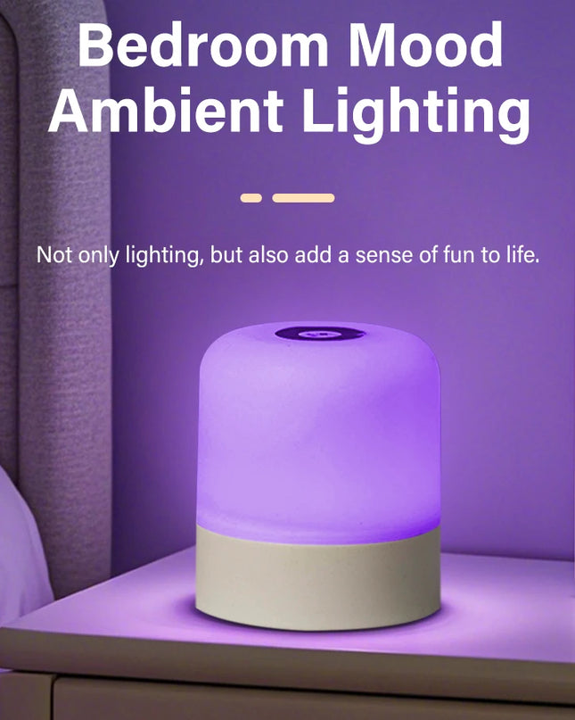 Rechargeable Touch LED Night Light - Dimmable USB Table Lamp