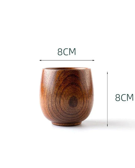 Handmade Wooden Big Belly Cups - Eco-Friendly Drinkware for Beer, Tea & Coffee