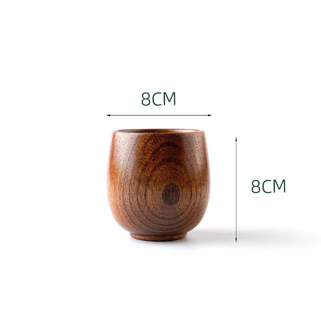 Handmade Wooden Big Belly Cups - Eco-Friendly Drinkware for Beer, Tea & Coffee