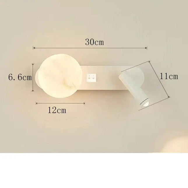 Modern Black & White Wall Lamp - Minimalist Designer Lighting