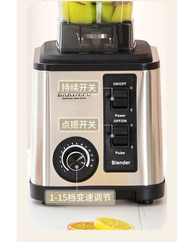 BIAONU 220V 3L 6-in-1 Blender - Stainless Steel Large Capacity