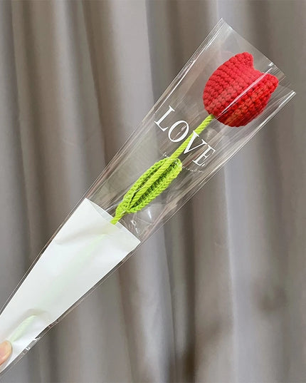 Hand-Knitted Crochet Flower Bouquet - Perfect Gift for Weddings & Graduations