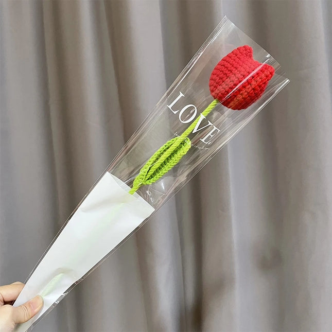 Hand-Knitted Crochet Flower Bouquet - Perfect Gift for Weddings & Graduations