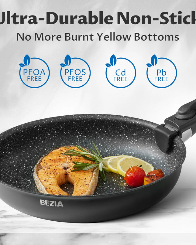 13-Piece Nonstick Induction Cookware Set - Removable Handles, All Hobs