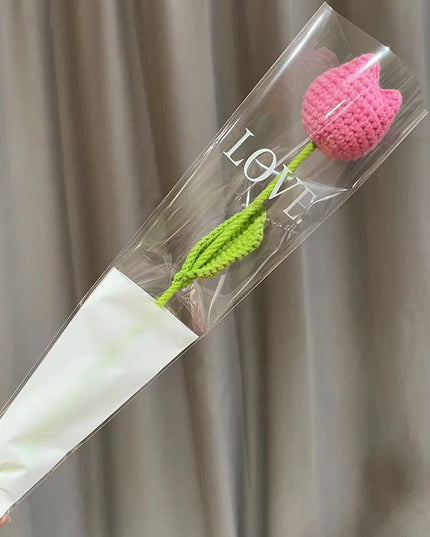 Hand-Knitted Crochet Flower Bouquet - Perfect Gift for Weddings & Graduations