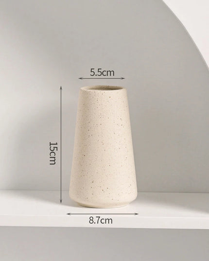 Modern White Ceramic Vase - Nordic Decorative Flower Pot for Home Decor
