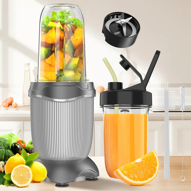Portable 450W Personal Blender - Easy Cleaning for Smoothies & Shakes