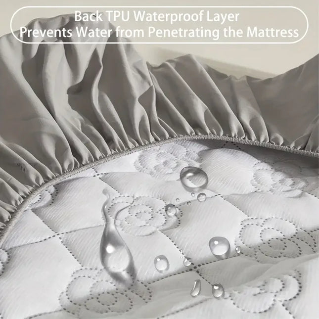 Anqianny Waterproof Mattress Protector - Soft Fitted Sheet for Beds