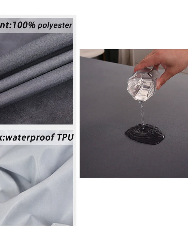 Anqianny Waterproof Fitted Sheet - Anti-Dust Mite, Elastic Band