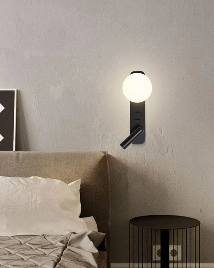 Modern Minimalist LED Wall Lamp - Creative Moon Design for Bedrooms