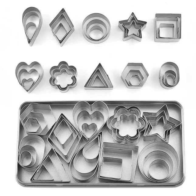 30Pieces Biscuit Mold Stainless Steel 
Mini Cookie Cutter