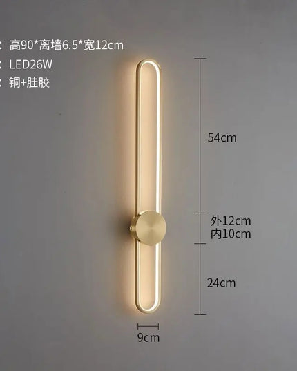 Modern Nordic LED Wall Lamp - Stylish Lighting for Bedroom & Living Room