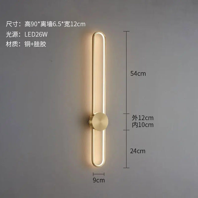 Modern Nordic LED Wall Lamp - Stylish Lighting for Bedroom & Living Room