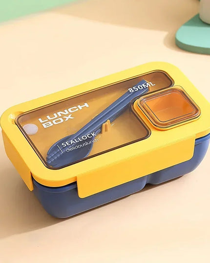 850ml/1100ml Lunch Box Microwave Portable Bento Boxes with Tableware for Kids