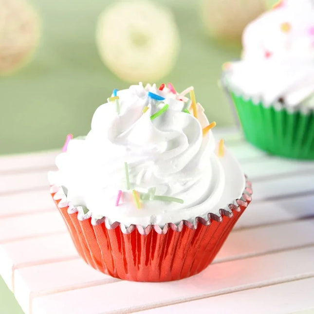 100pcs Disposable Muffin Cups Egg Tart Molds