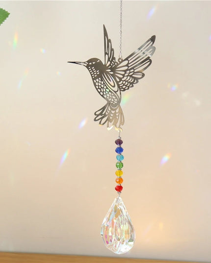 Crystal SunCatcher Prisms Hanging Rainbow Chaser Window Wind Chime Tree of Life Car Art Hanging Pendant Home Garden Decoration