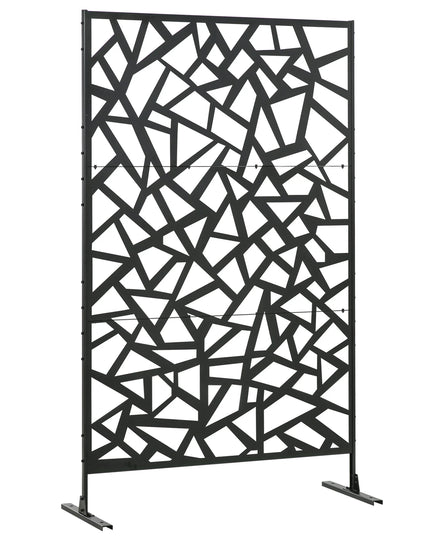 Outsunny 6.5FT Freestanding Outdoor Privacy Screen - Metal Divider