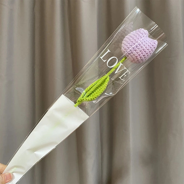 Hand-Knitted Crochet Flower Bouquet - Perfect Gift for Weddings & Graduations