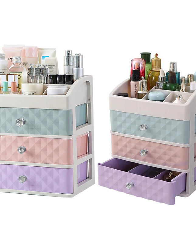 Modishion Multifunctional Plastic Cosmetic Storage Box - 4 Layers Storage