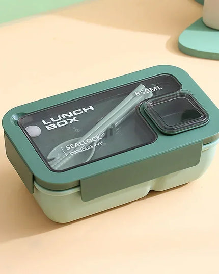 850ml/1100ml Lunch Box Microwave Portable Bento Boxes with Tableware for Kids