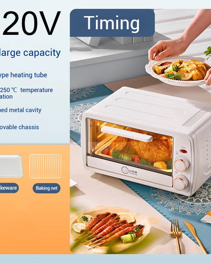 RoyalStar 16L Mini Electric Oven - Multi-Function with Timer Control