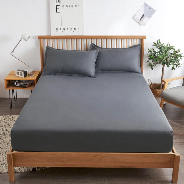 Luxury 85% Cotton Fitted Bed Sheet - Soft, Skin-Friendly Cover