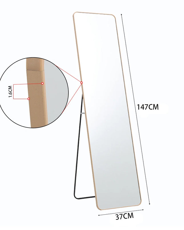 Breeins Modern Rectangular Full-Length Floor Mirror - Elegant Design