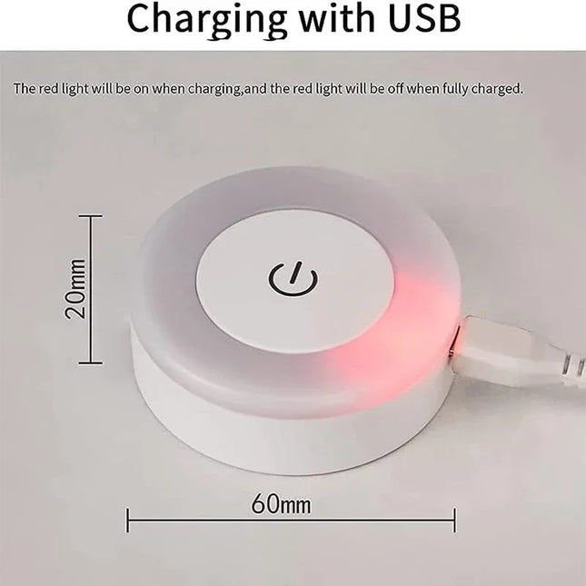 Led Light Portable USB Rechargeable Night Light for Living Room and Bedroom Lighting