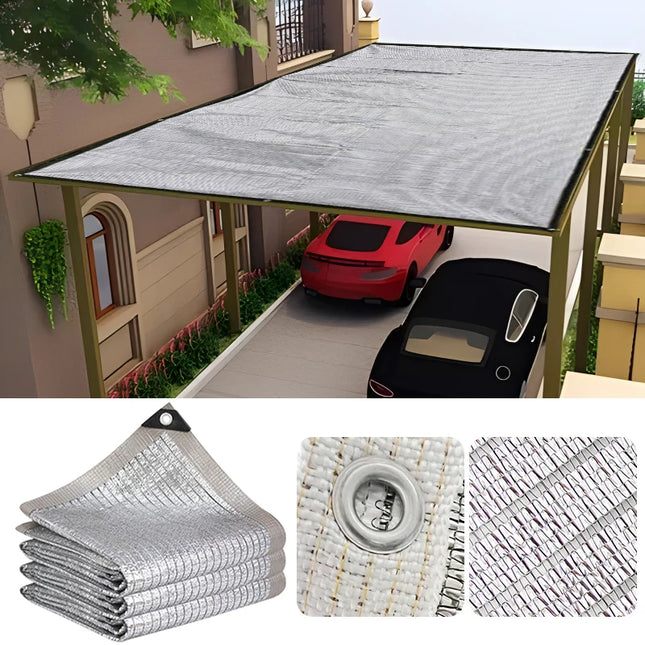 Aluminum Foil Sunshade Net - UV Protection & 90% Heat Reflective Insulation