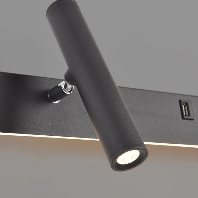 Modern Minimalist LED Wall Light - Rotatable Spotlight for Bedroom