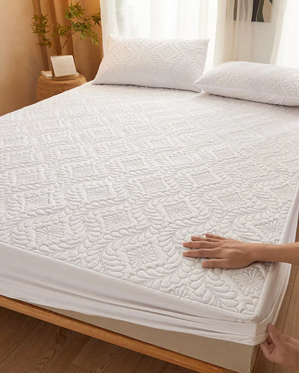 Anqianny Waterproof Mattress Protector - Soft Solid Color Bedding