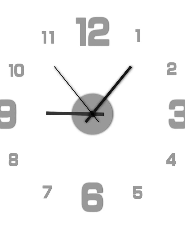 Creative Frameless DIY Wall Clock
