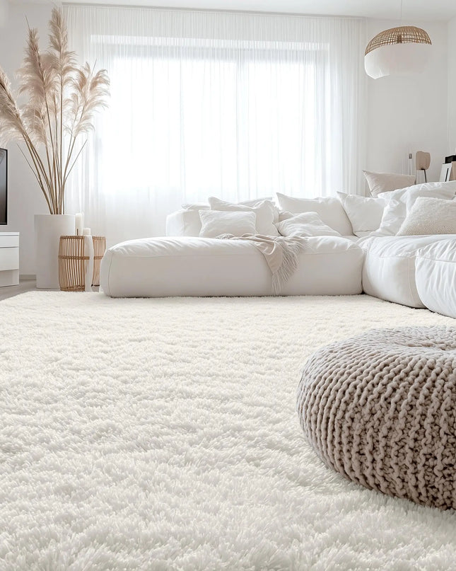 Olanly Large Fluffy Shaggy Area Rug - Soft Plush Indoor Carpet