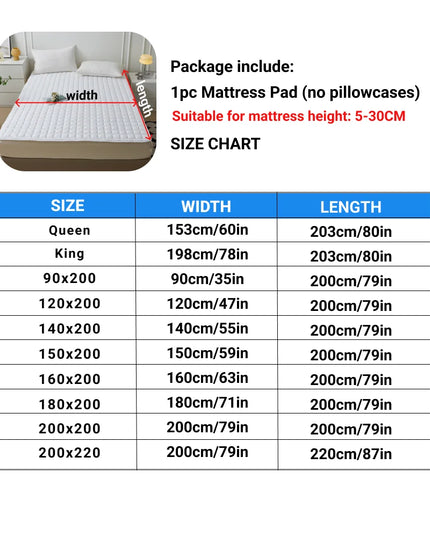 Anqianny Waterproof Quilted Mattress Protector - Breathable & Thick