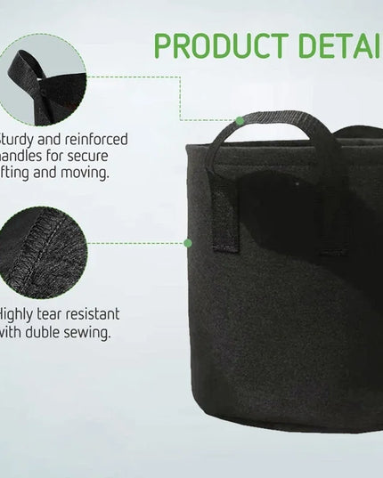Felt Plant Grow Bags Fabric Grow Pots Strawberry Vegetables Planting Pots Flower Planting Containers Home Garden Tools