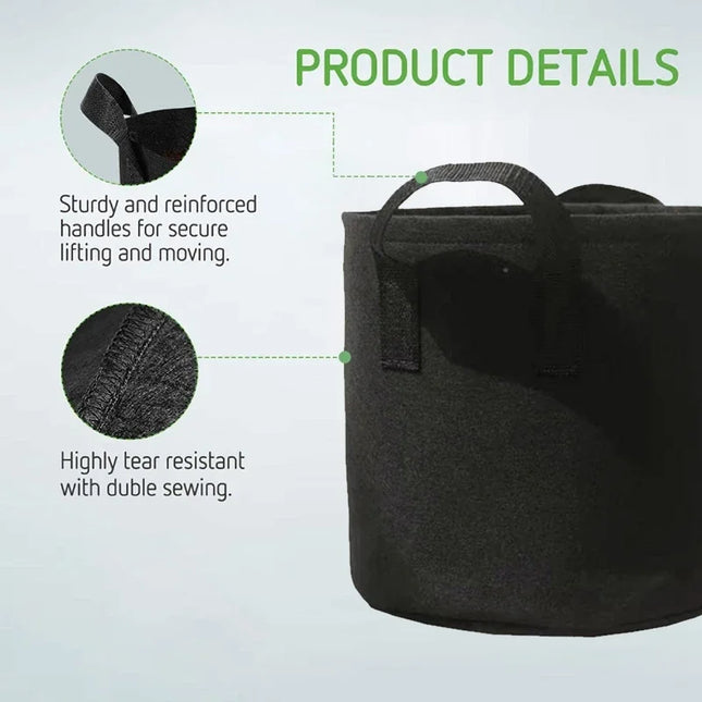 Felt Plant Grow Bags Fabric Grow Pots Strawberry Vegetables Planting Pots Flower Planting Containers Home Garden Tools