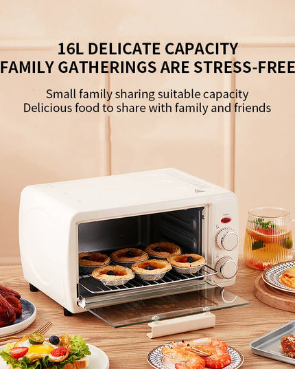 RoyalStar 16L Mini Electric Oven - Multi-Function with Timer Control
