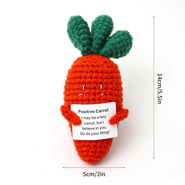 Positive Crochet Bee Miniature Decor - Kawaii Fruit & Vegetable Ornament