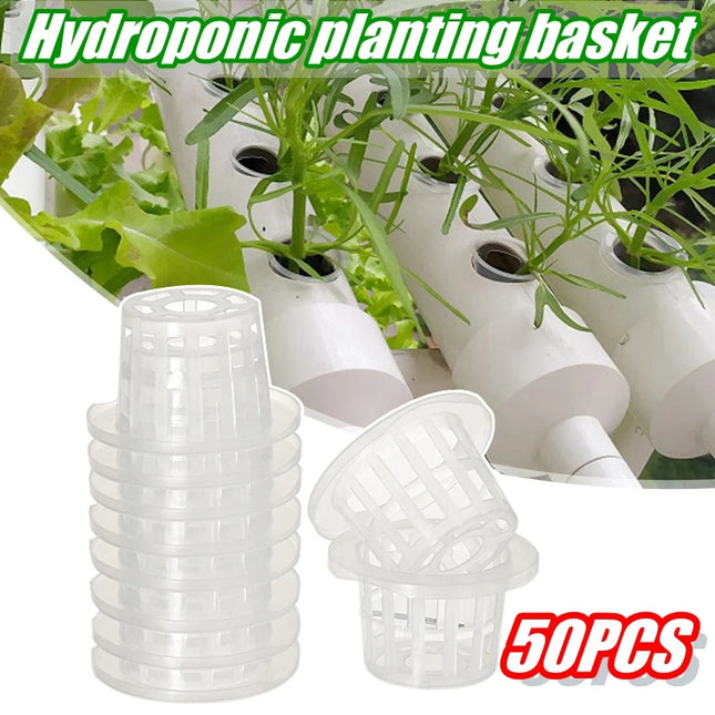50Pcs Hydroponic Planting Basket Soilless Nursery Basket Vegetable Growing Nursery Cup Garden Hydroponic Vegetable Accessories