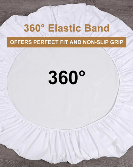 Anqianny Waterproof Fitted Sheet - Anti-Dust Mite, Elastic Band