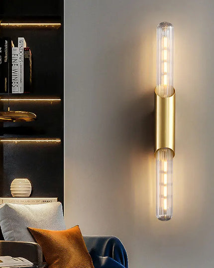 Gold E27 Wall Lamp - Modern Minimalist Design for Bedroom & Living Room