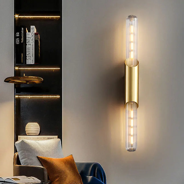 Gold E27 Wall Lamp - Modern Minimalist Design for Bedroom & Living Room